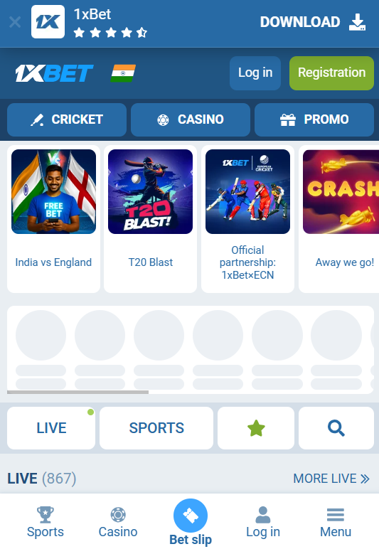 1xbet live betting on cricket