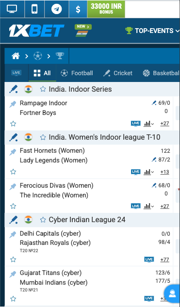 Best for Live Betting Odds
