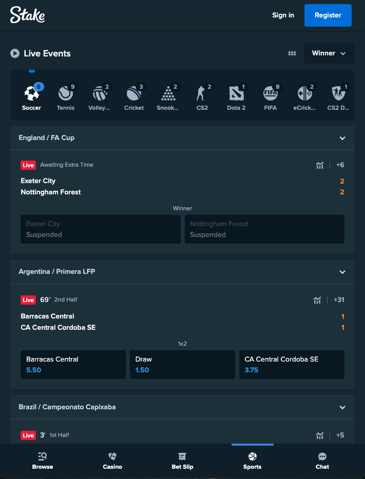 Best for Crypto Live Betting